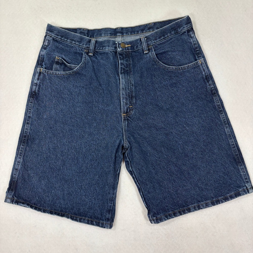 Wrangler Rugged‎ Wear Denim Shorts Men's 38 Relaxed Fit 9 in Inseam